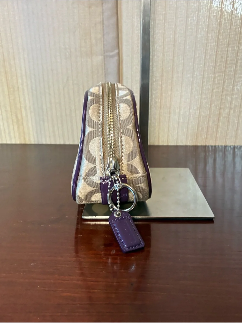 Coach Poppy Chan Violet Cosmetic Pouch